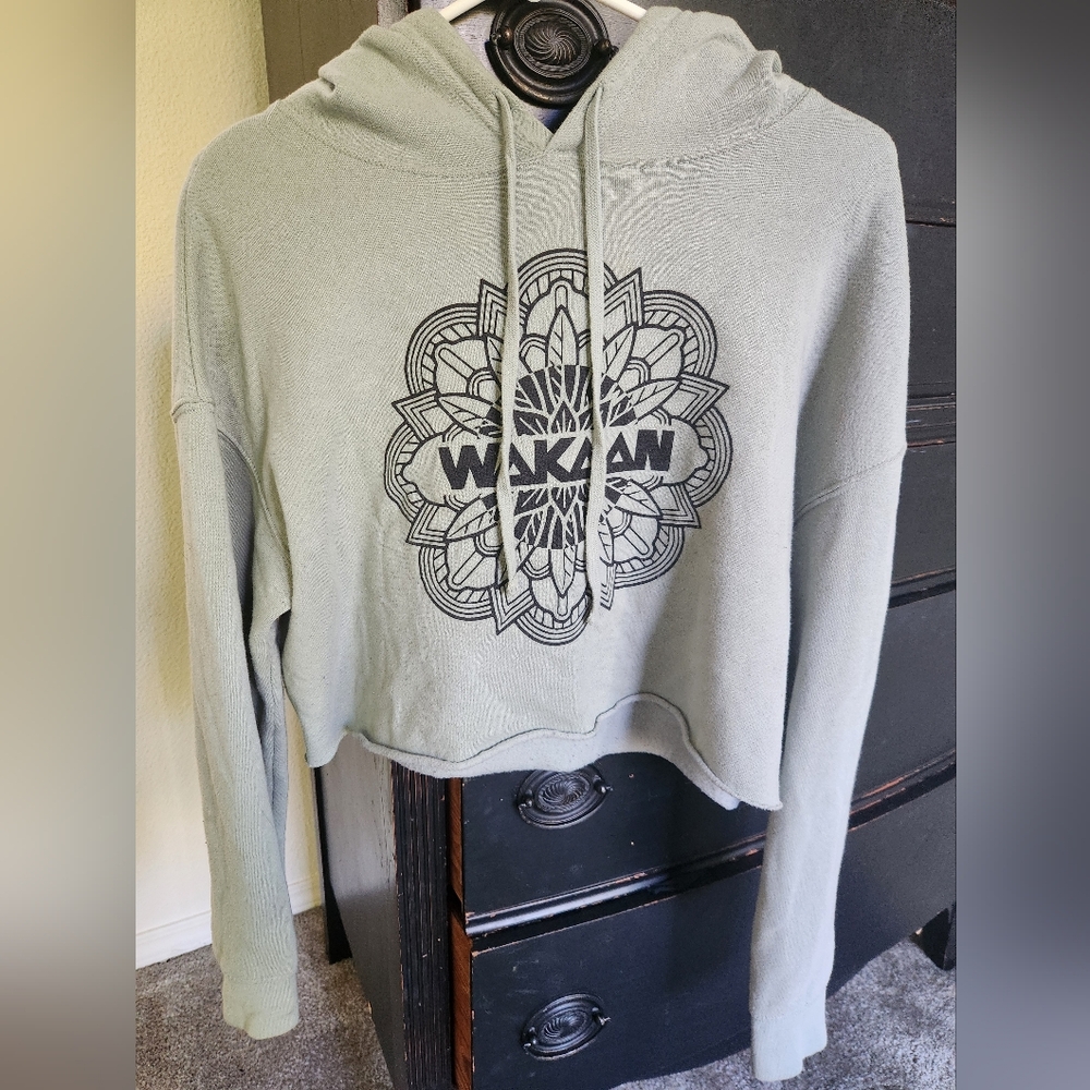 Wakaan pale green hoodie